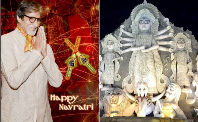 amitabh_bachchan_shares_worlds_largest_idol_of_durga_maa_niharonline